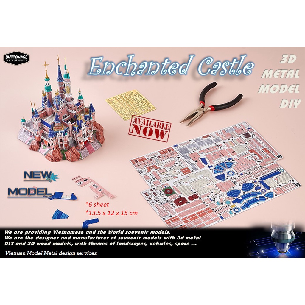 Mô Hình Lắp Ráp 3d Lâu đài cổ tích - Lâu đài Mê Hoặc Enchanted