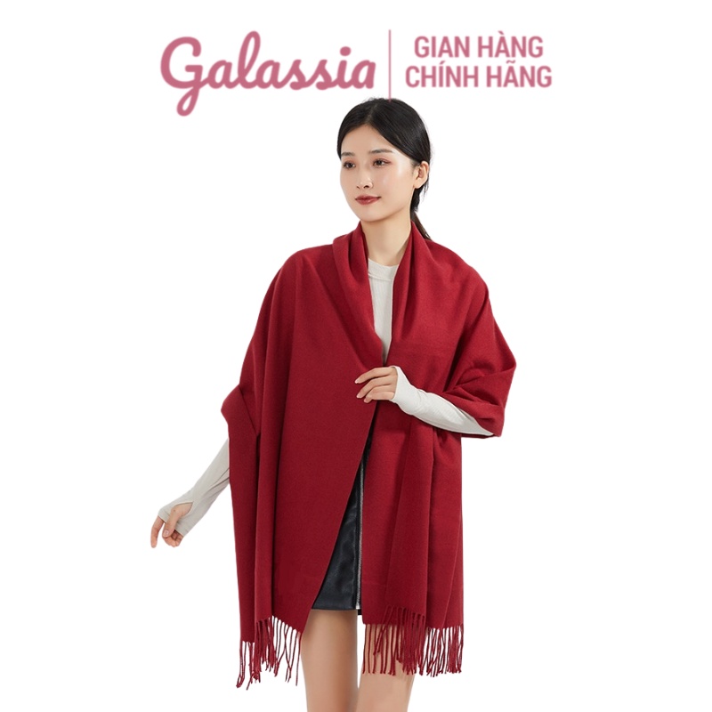 Khăn len Unisex choàng cổ chất len dệt mịn giữ ấm mùa đông cho nam nữ GALASSIA