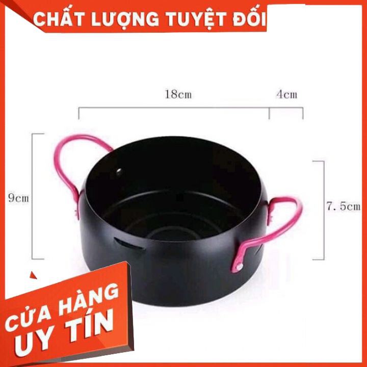 Nồi chiên lọc dầu xuất nhật dùng bếp ga, bếp từ, bếp hồng ngoại - Kèm khay hứng [LOẠI DÀY ĐẸP]