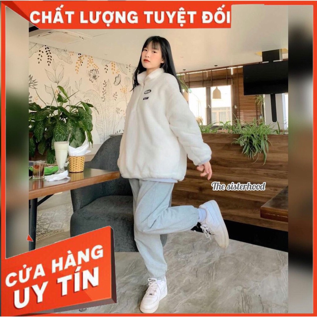 Quần jogger nỉ da cá 2 màu xám - đen [ẢNH THẬT]