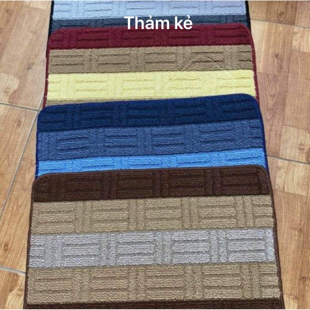 THẢM LAU CHÂN - THẢM CHÙI CHÂN KẺ MỚI NHIỀU MÀU SẮC ĐẾ CHỐNG TRƠN