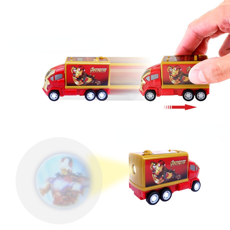 Đồng Hồ Điện Tử Hình Xe Hơi Hoạt Hình 3d Avengers Captain America Ironman Hulk Spiderman