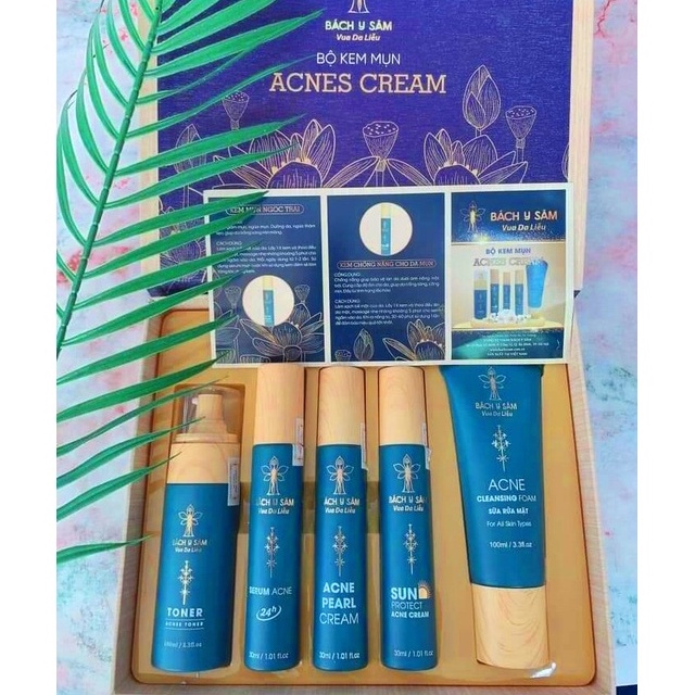 Bách Y Sâm Bộ Chăm Sóc Da Mụn 5 Sản Phẩm