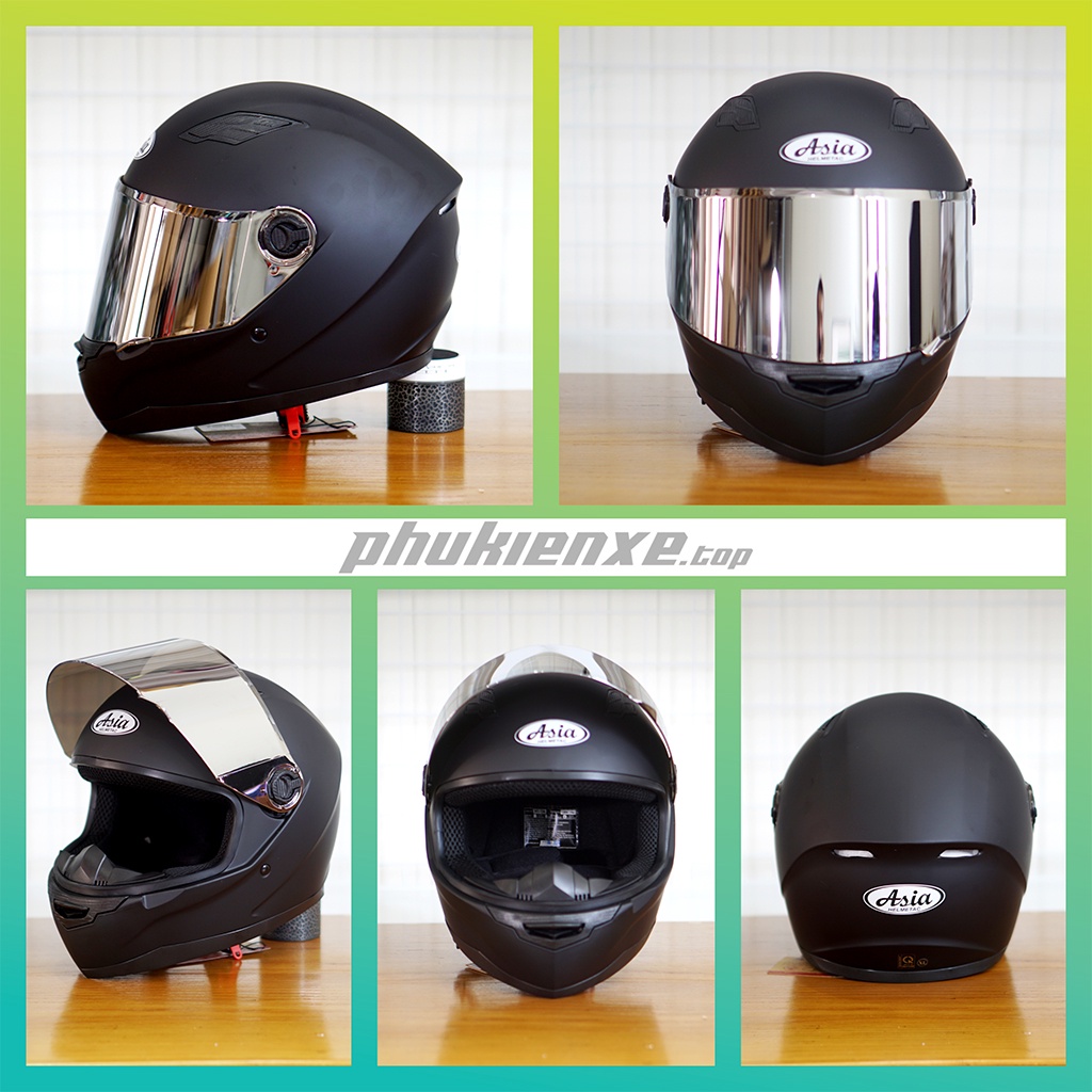 Mũ bảo hiểm PKX fullface Asia M136 đen nhám