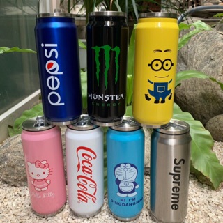 [Tặng Túi Bảo Vệ] Ca nước giữ nhiệt inox kiểu lon nước ngọt 425ml ( có ống hút)