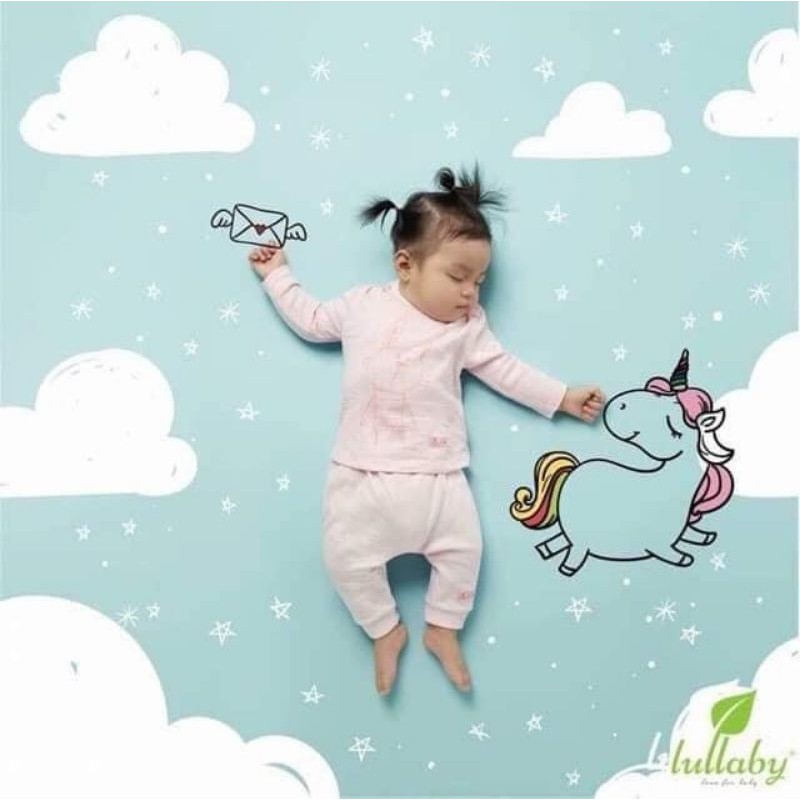 Bộ vai chồm, xếp ly bé trai, gái Lullaby