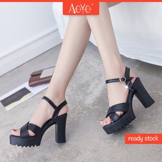 Xăng đan giày cao gót nữ phong cách hàn quốc giày cao gót dây đeo thời trang