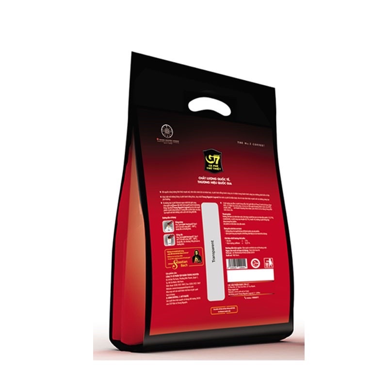 Cà phê hòa tan 3in1 G7 Trung nguyên bịch 50 gói vuông/dài