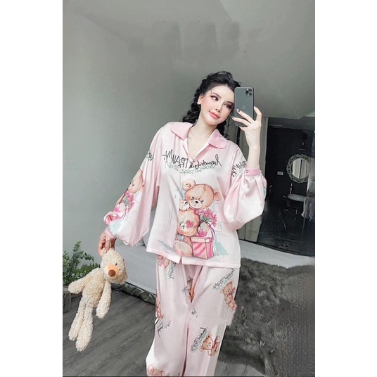 Đồ Bộ Pijama Nữ Lụa Latin