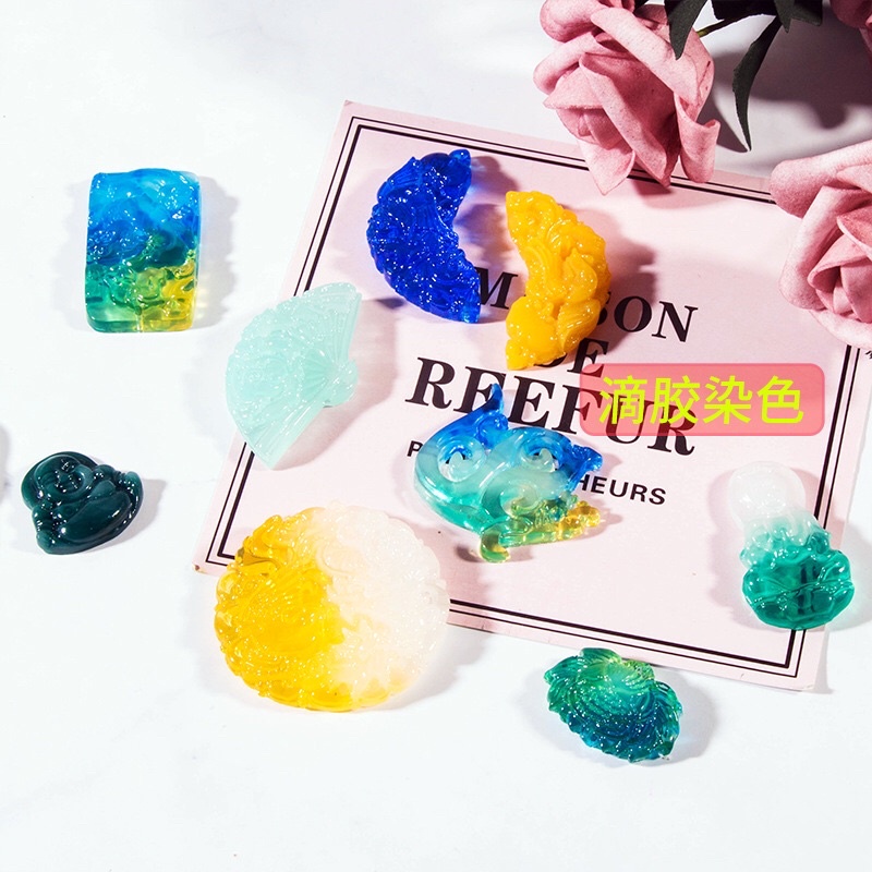 Khuôn silicone làm ngọc bội handmade resin