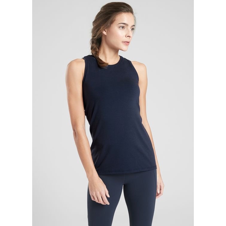Áo ba lỗ Athleta trơn
