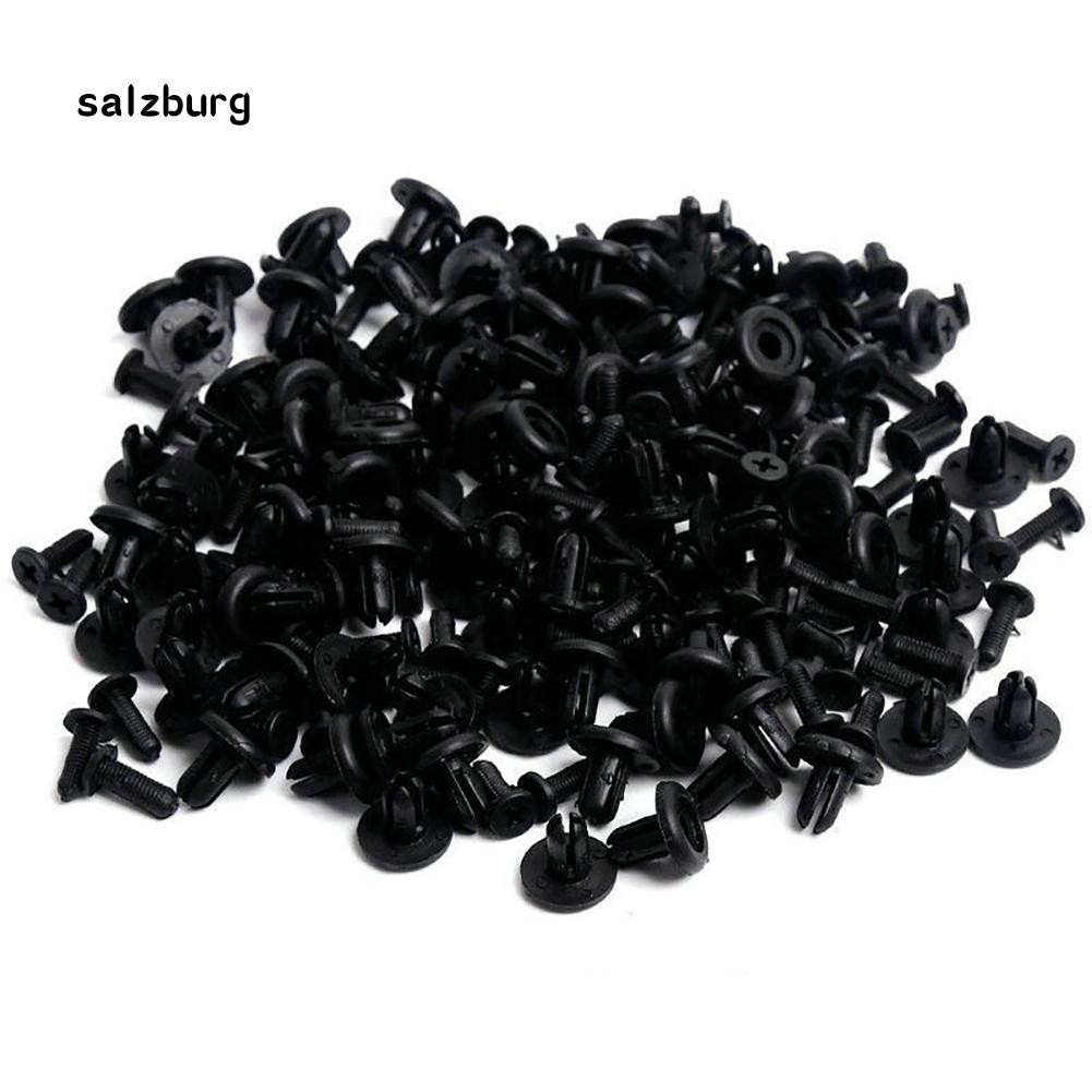 Bộ 100 đinh vít nhựa 6mm chuyên dụng cho xe hơi