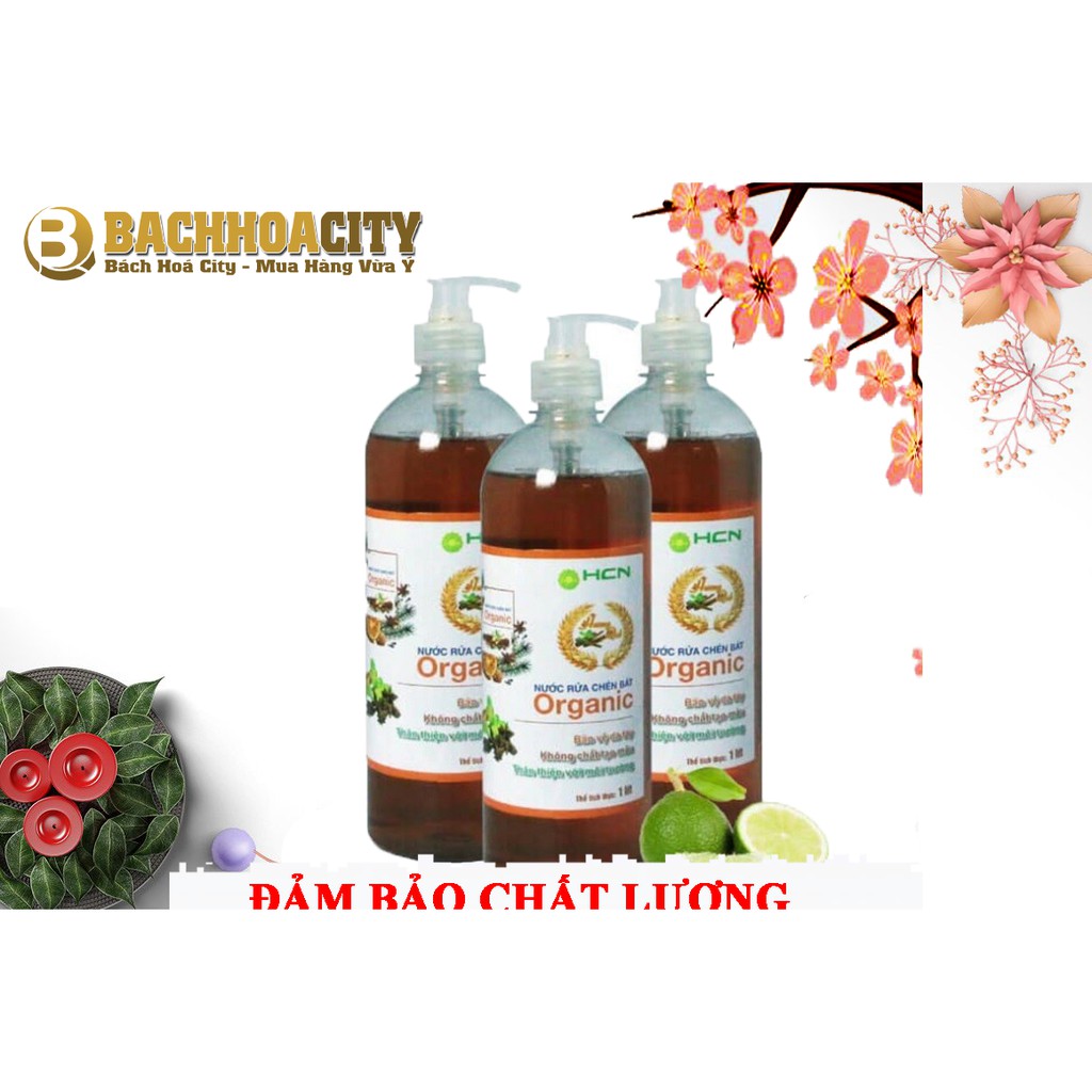 {SẢN PHẨM HOT TREND}  NƯỚC RỬA CHÉN OGANIC HƯƠNG QUẾ 1000ML  ILY_W1267 [SHOP UY TÍN]