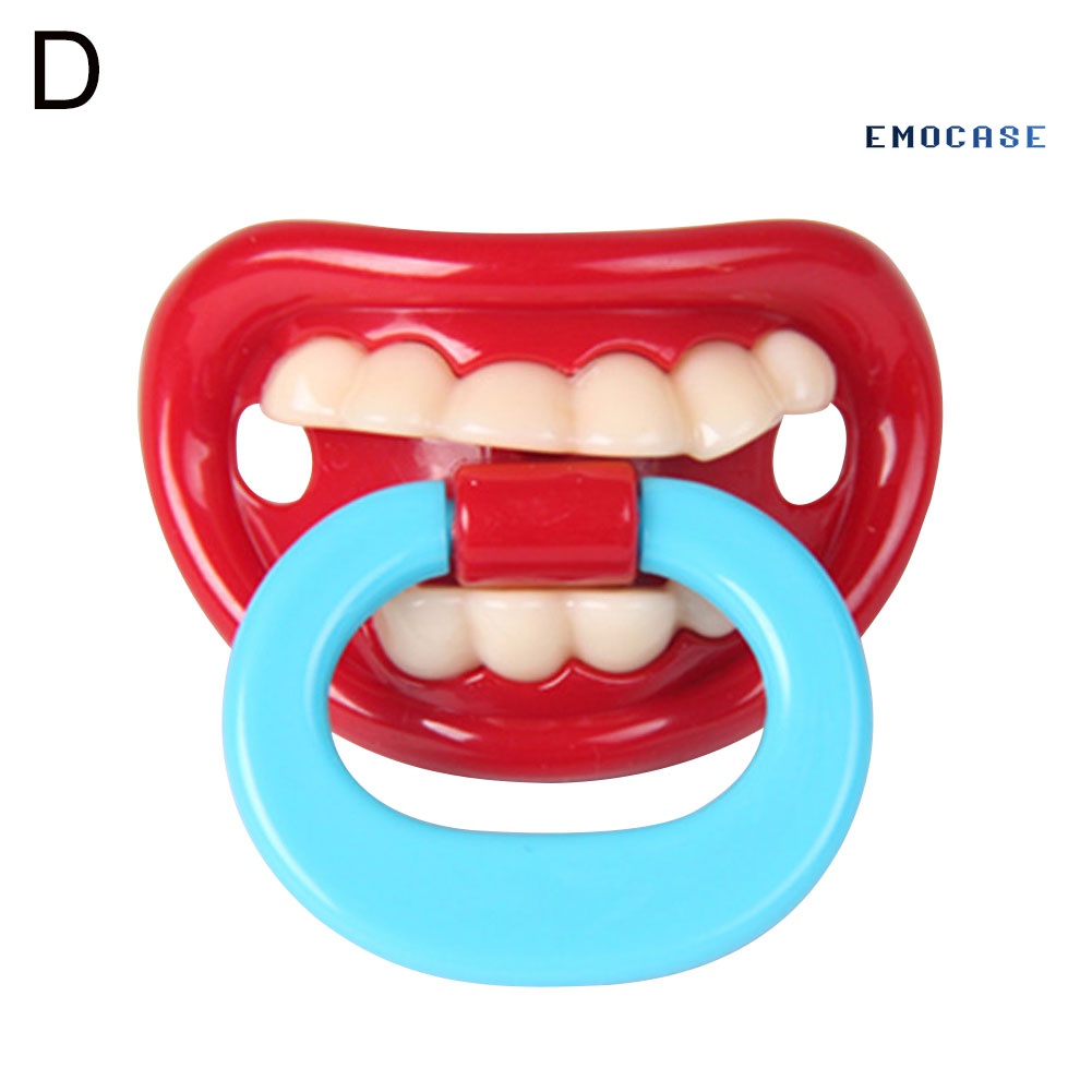 Núm Ti Giả Miệng To Cho Bé Ngậm Mọc Răng