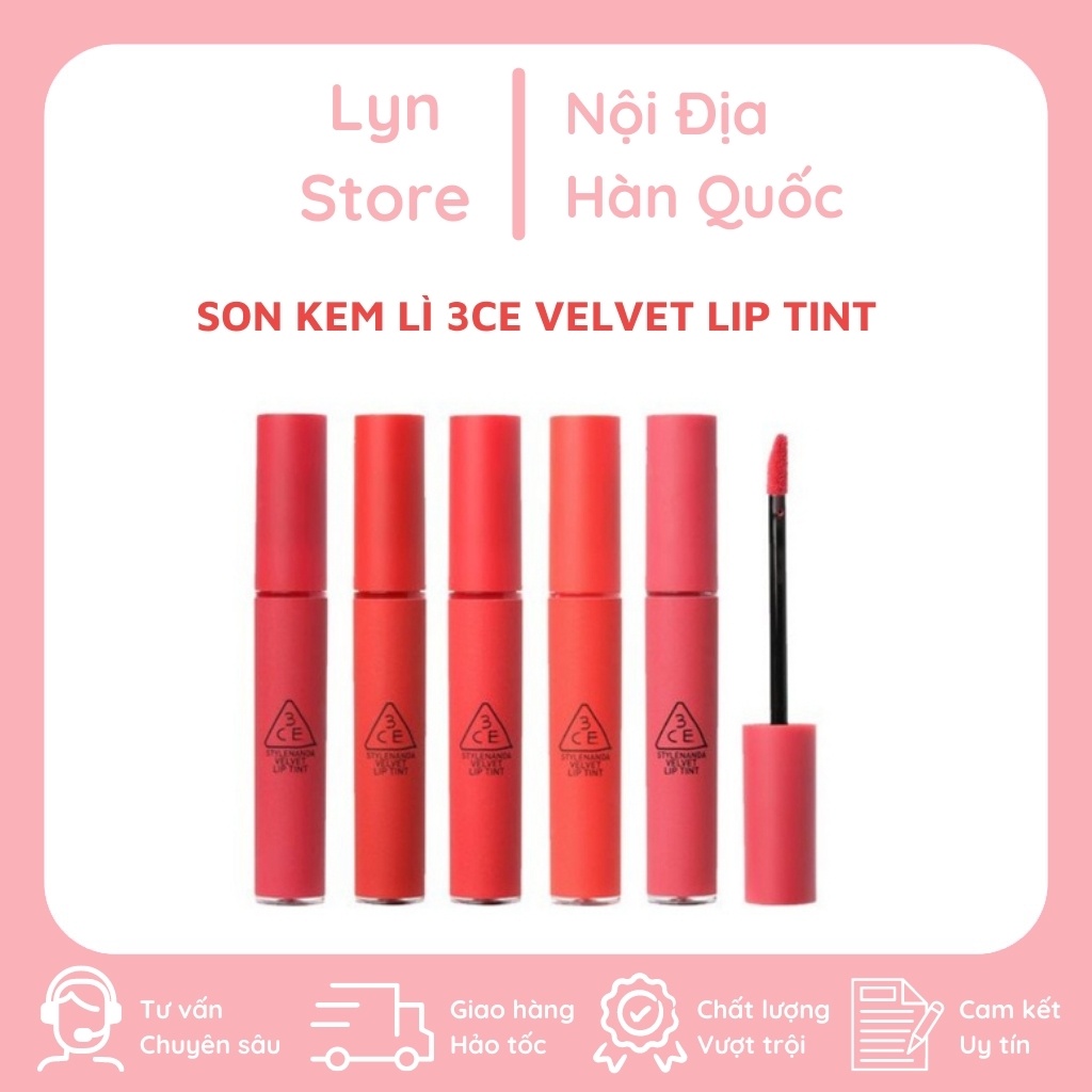 Son kem lì 3CE Velvet Lip Tint