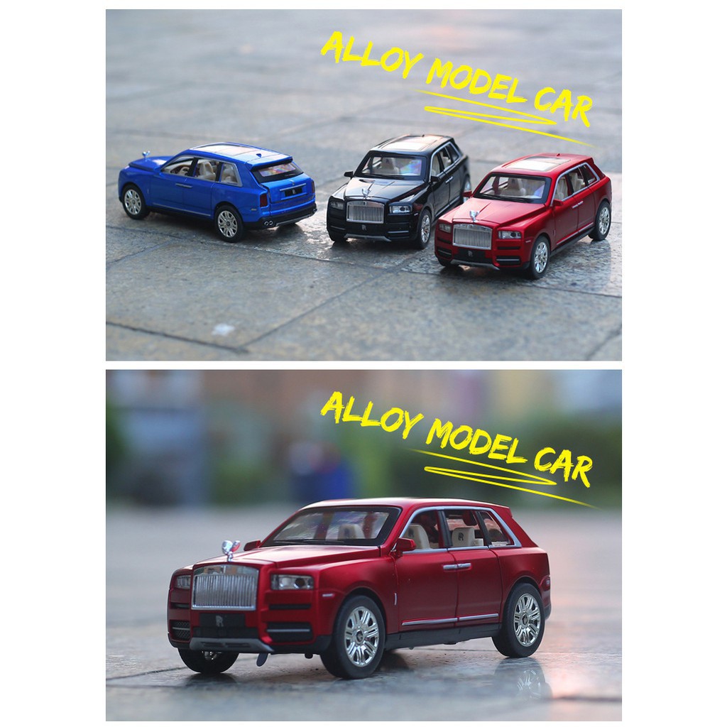 Xe mô hình tỉ lệ 1:24 Rolls Royce Cullinan hợp kim cao cấp, tinh xảo như xe thật