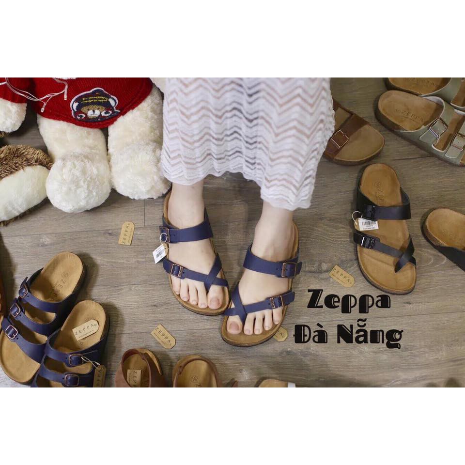 ZEPPA - DÉP XỎ NGÓN XANH NAVY 2 KHÓA