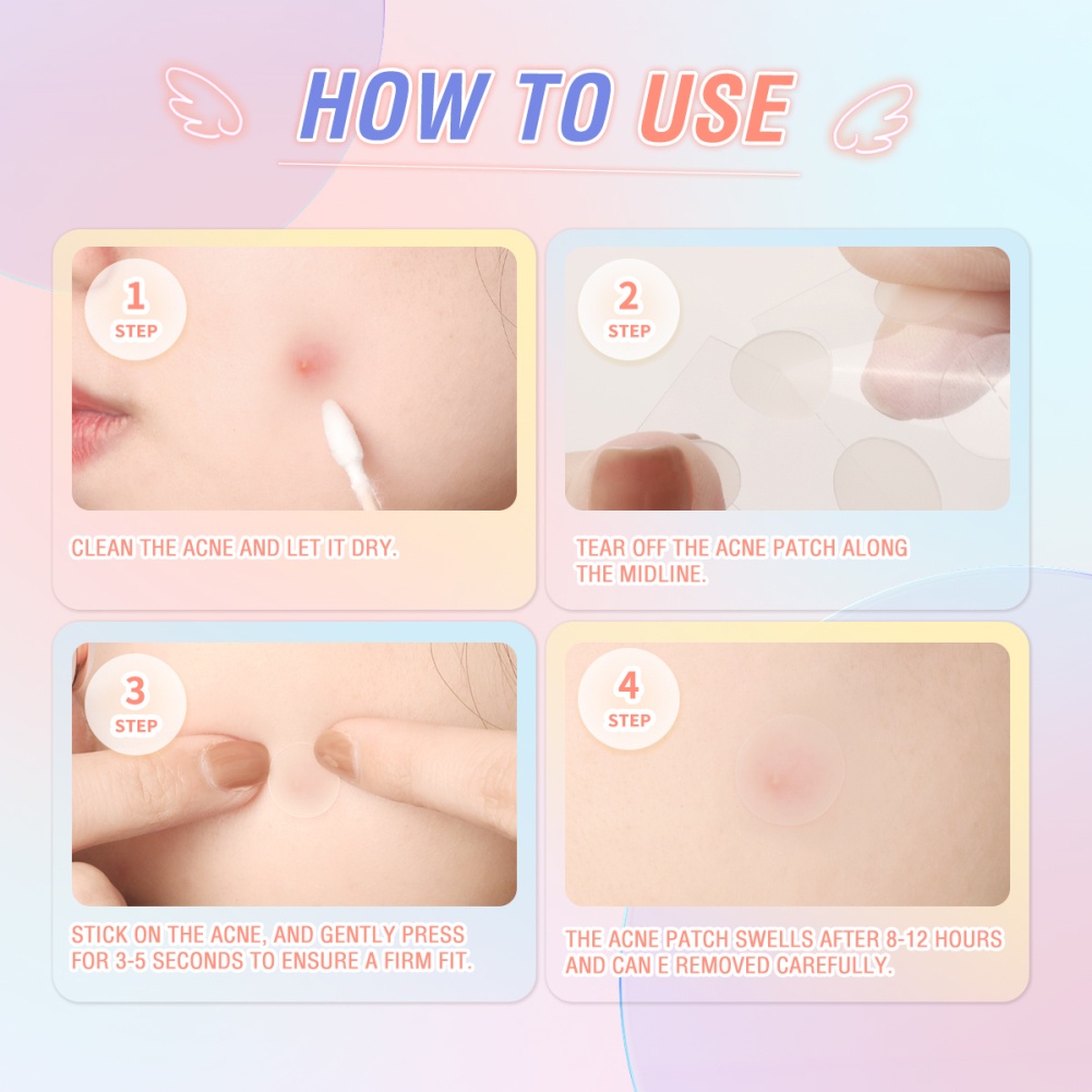 Pinkflash acne cleansing patch water colloid acne patch miếng dán che mụn vô hình