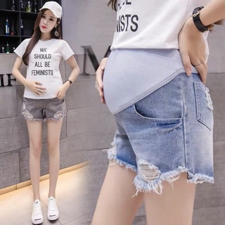 Quần short jean siêu đẹp mẹ bầu
