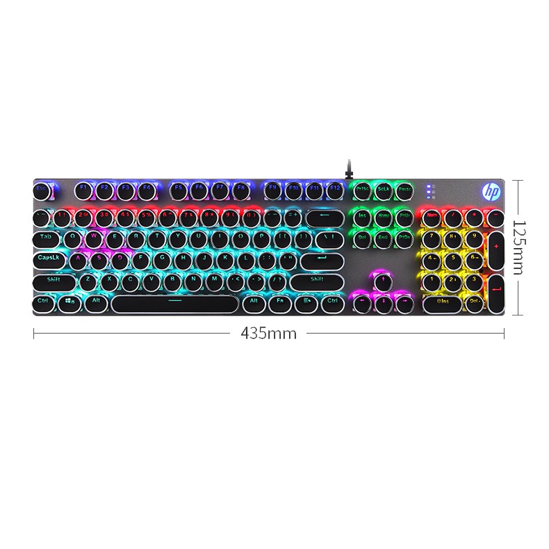 Bàn phím cơ cao cấp blue switch RGB HP GK400Y LED