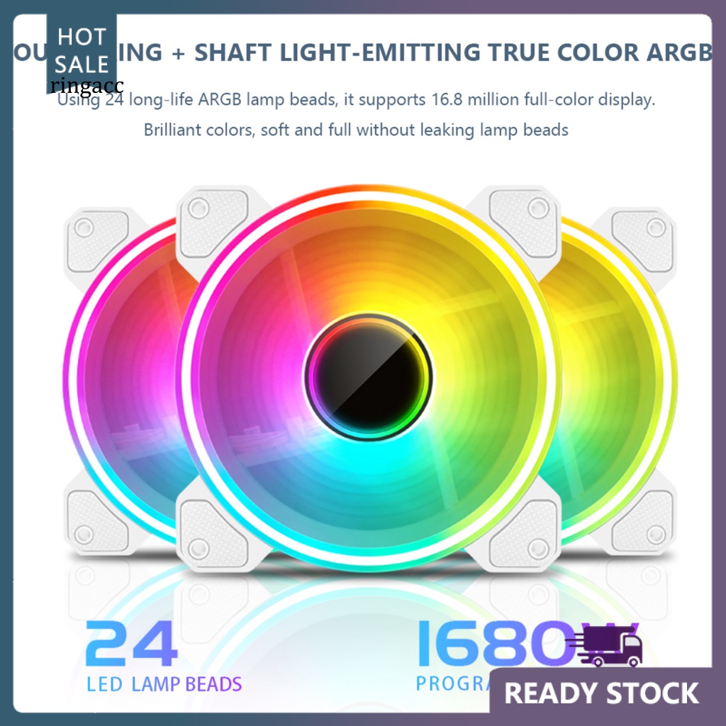 Quạt Tản Nhiệt Không Ồn Có Vòng Bi Thủy Lực Điều Khiển Nhiệt Độ Cho Máy Tính