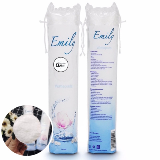 Bông tẩy trang Emily 100% cotton nhập khẩu từ Đức- sản phẩm hộ trợ tẩy trang hoàn hảo