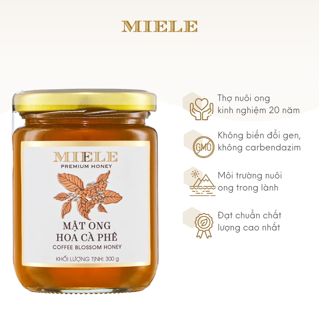 Mật Ong Hoa Cà Phê Miele 300G