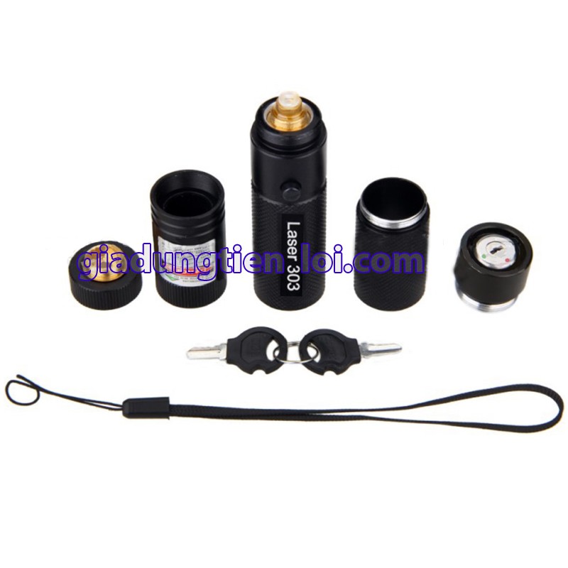 Combo đèn chiếu tia laser 303  - bút lazer tia sáng xanh-đỏ-tím