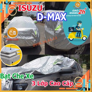 Bạt Che Ô Tô Bán Tải ISUZU D-MAX  3 Lớp Tráng Nhôm Phản Quang Cách Nhiệt Chống Thấm Chống Bụi Hiệu Quả Na No Smart