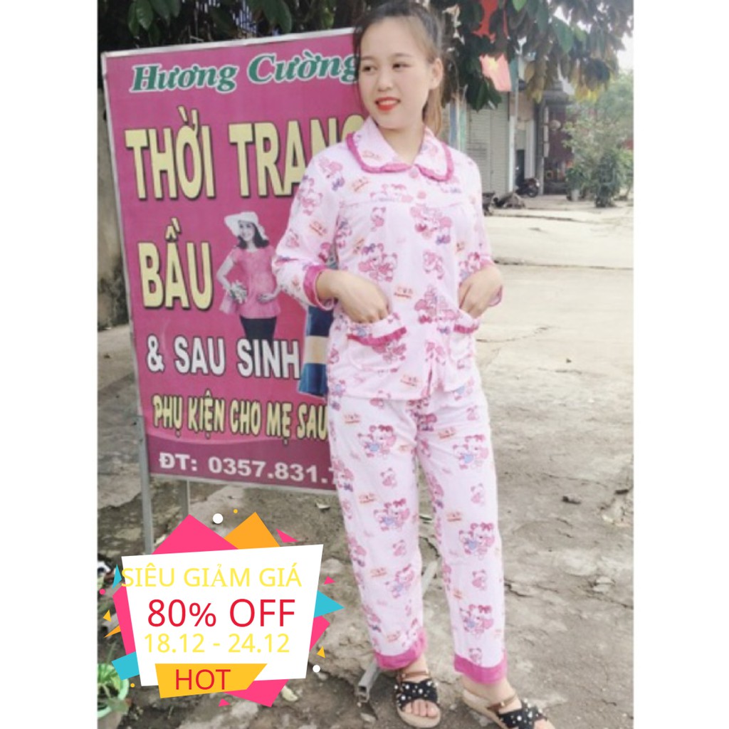 Bộ trần bông sau sinh - ảnh thật HT