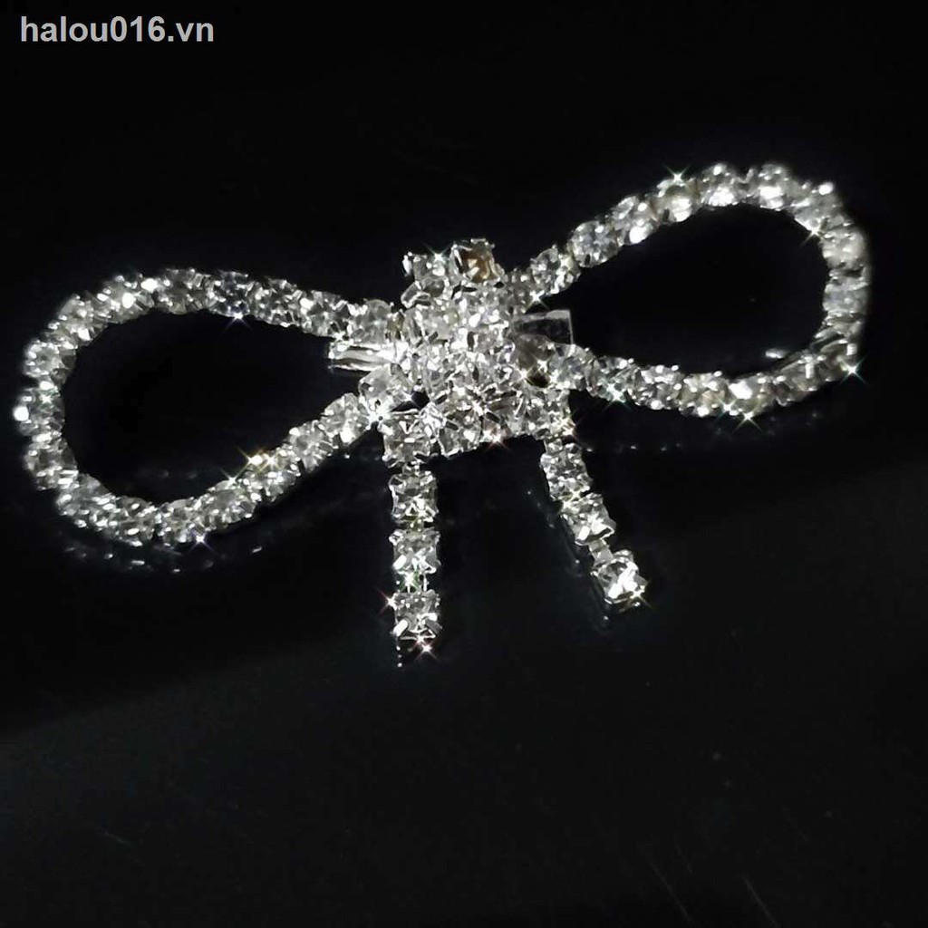 Ghim Cài Áo Hình Nơ Đính Kim Cương Giả Thời Trang Cho Nữ