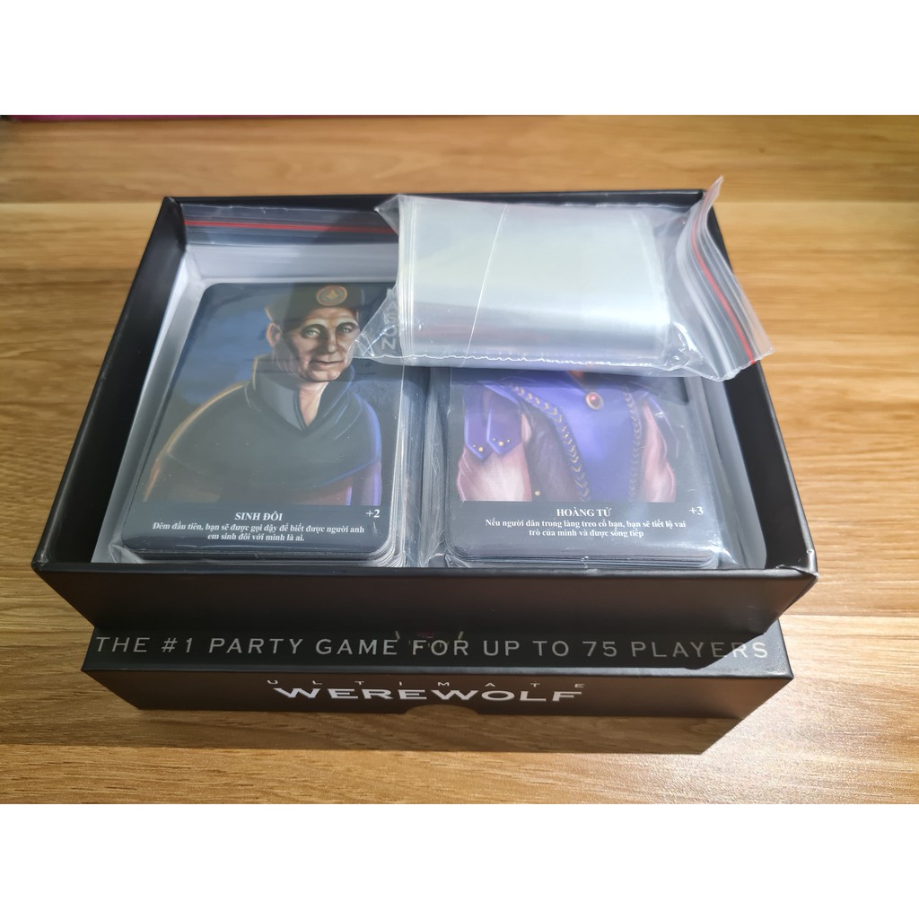 Đồ chơi Ma sói ultimate deluxe wolfpack + Túi bọc lá bài chống ẩm mốc, thấm nước
