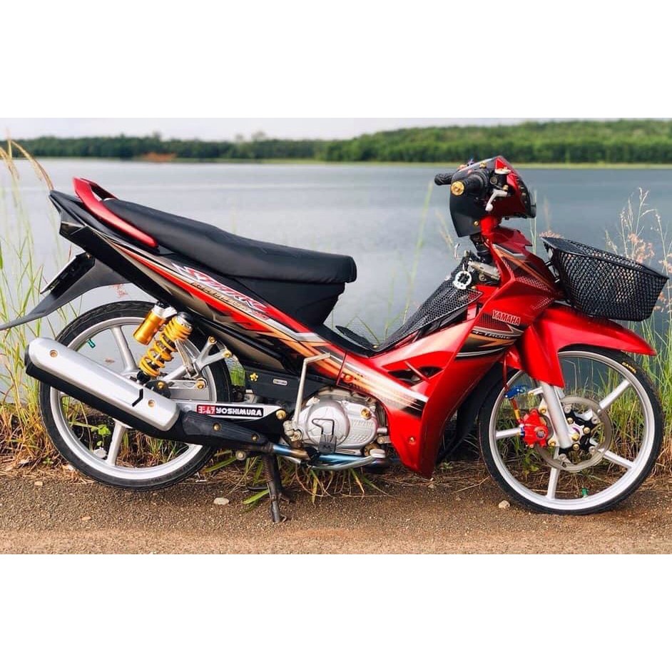 Tem trùm Sirius ♦FREESHIP♦ đỏ đen rc, độ team decal xe máy si spark rẻ đẹp