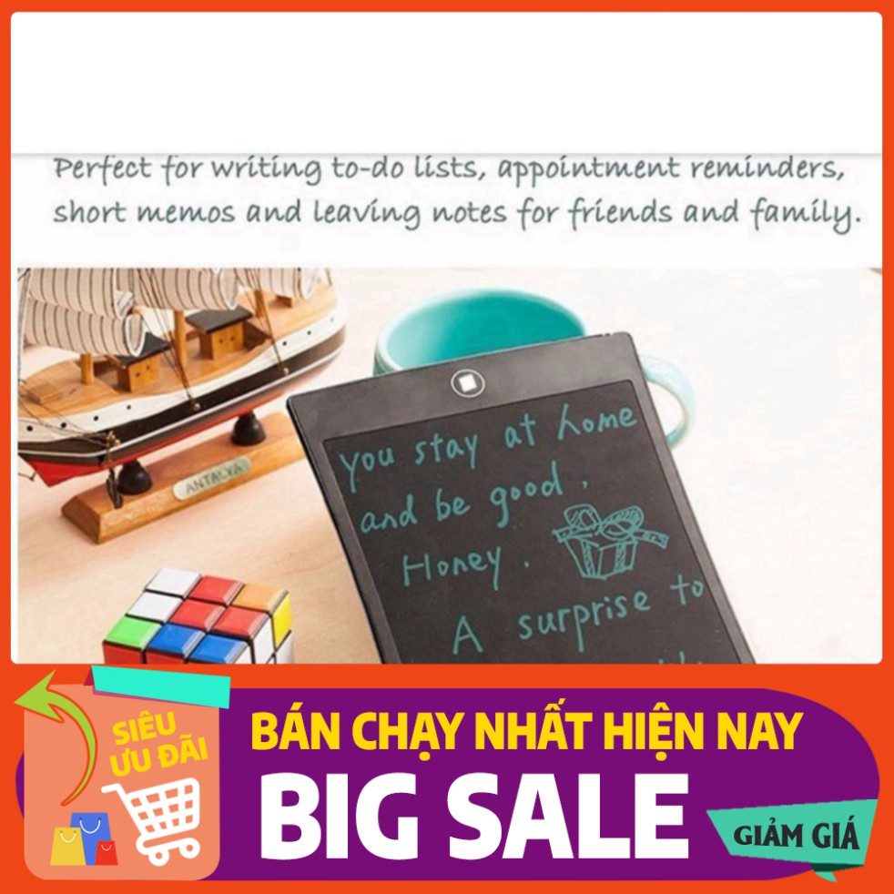 [FREE SHIP] 💥[BẢN MỚI NHẤT]💥Bảng Viết Ipad Thông Minh Tự Xóa Màn Hình LCD 8.5 inch💥 SIÊU HOT💥