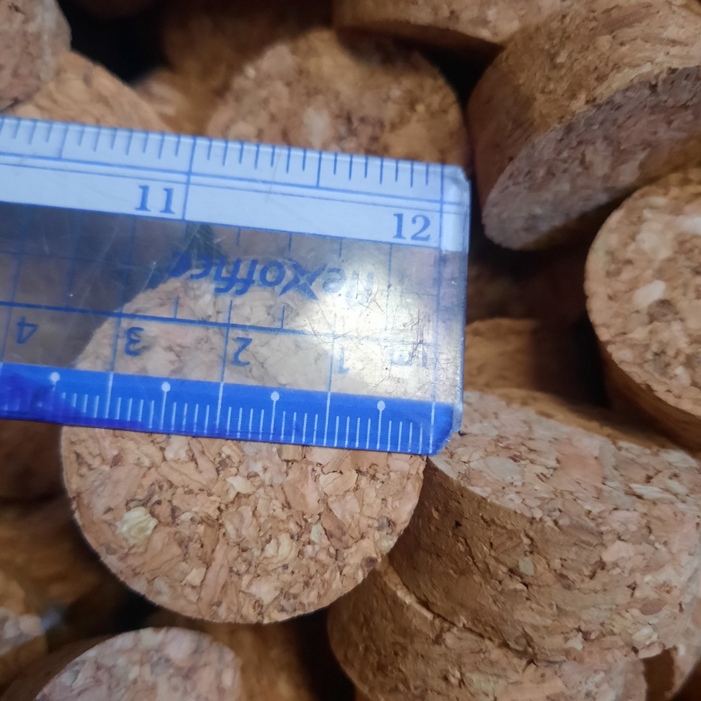 Nút gỗ ép dùng cho chai thuỷ tinh nút gỗ, chai thuỷ tinh nút bần đường kính miệng 3cm