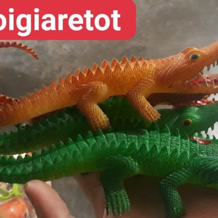 Đồ Chơi Cá sấu Mini Bằng Cao Su Mềm Dẻo Cho Bé, Giao Màu Ngẫu Nhiên