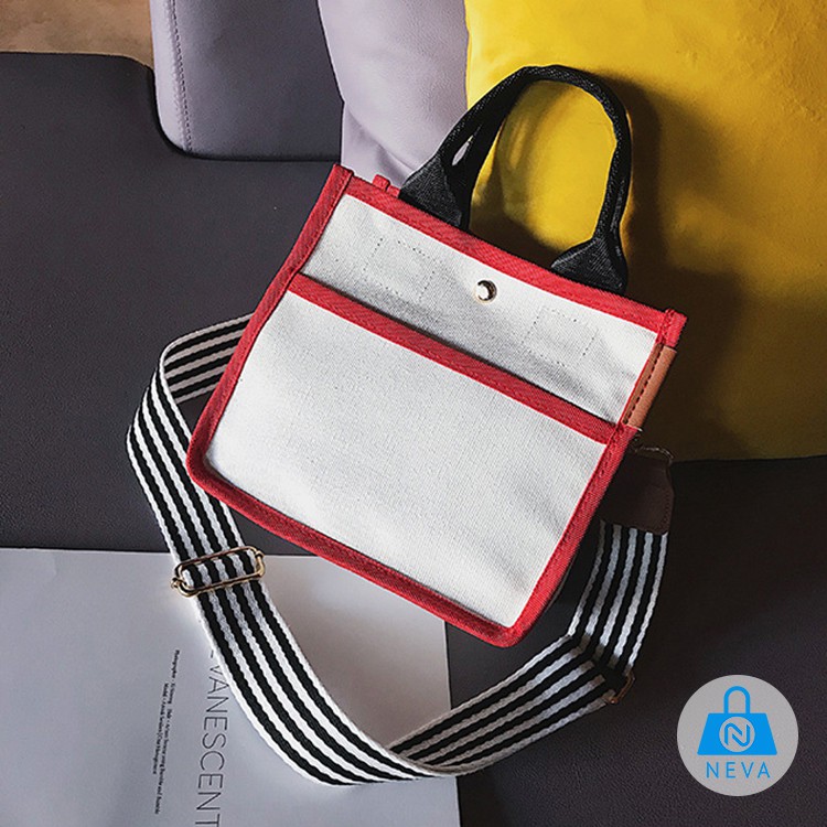(GIÁ SỐC) Túi vải nữ mini chất vải bố siêu đẹp NEVA033