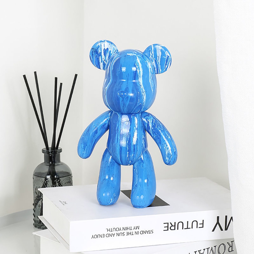 Bộ Dụng Cụ Vẽ Tranh Hình Gấu Trang Trí Phòng Bé 23cm Kèm Màu 60ml DIY Bearbrick Đồ chơi