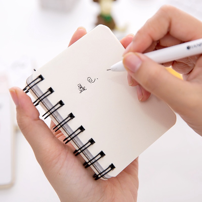 Động Vật Dễ Thương Hoạt Hình Cuộn Dây Di Động Mini Di Động Notebook Bỏ Túi Notepad