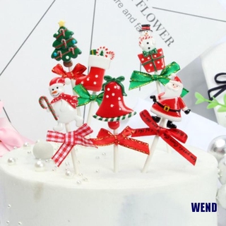 Que Cắm Trang Trí Bánh Kem Kiểu Chữ Merry Christmas Độc Đáo