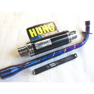 Pô leovince đen cổ titan wave blade, wave s, wave rs, wave rsx, wave alpha 110 2017 -2019,....