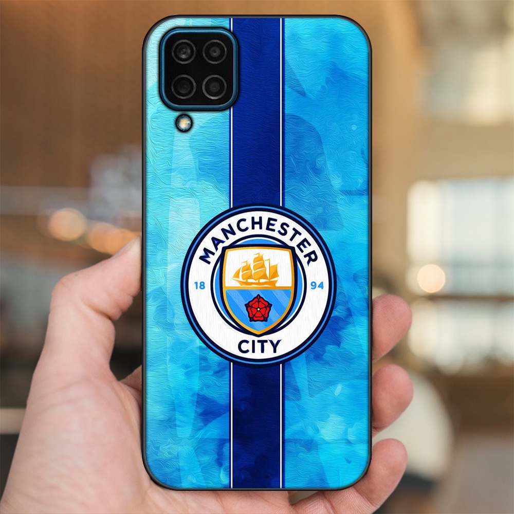 Ốp lưng Samsung M32, M33, M53, M62 viền đen in hình Manchester City MC