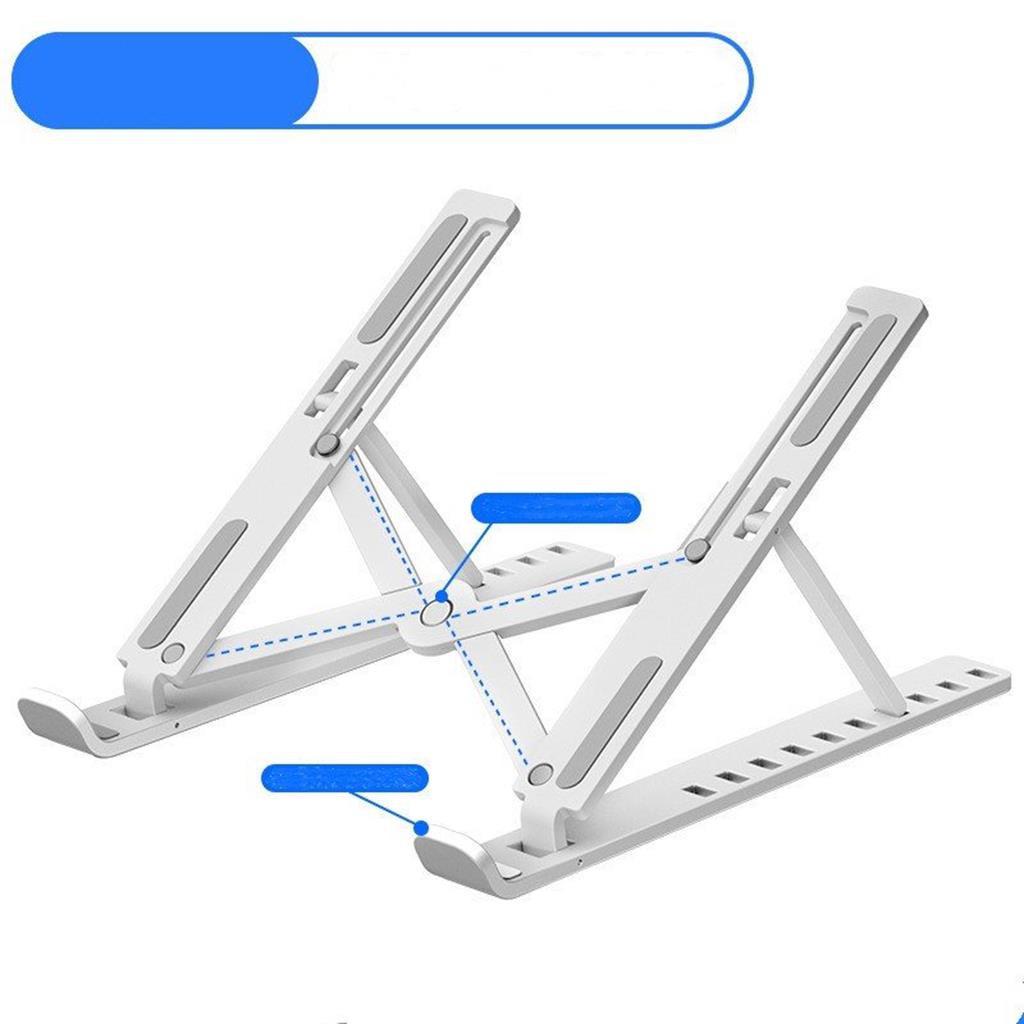 Giá đỡ laptop stand nhựa ABS hỗ trợ tản nhiệt có thể gấp gọn chỉnh độ cao để laptop, ipad, macbook, surface -dc4433