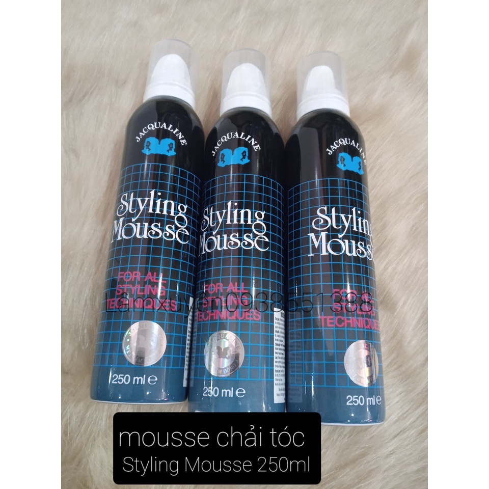 Bọt Mousse Chải Tóc Jacqualine 250ml  FREESHIP  tạo kiểu , định hình nếp tóc , giữ nếp tóc lâu ,bồng bềnh, và mềm mượt