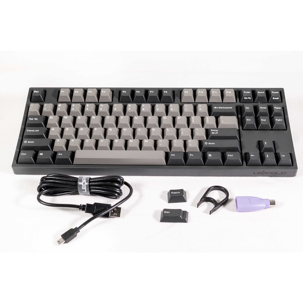 Bàn Phím Cơ Máy Tính Hiệu Leopold FC750RPD Graphite White Font -  Hàng Chính Hãng - Bảo Hành 24 Tháng