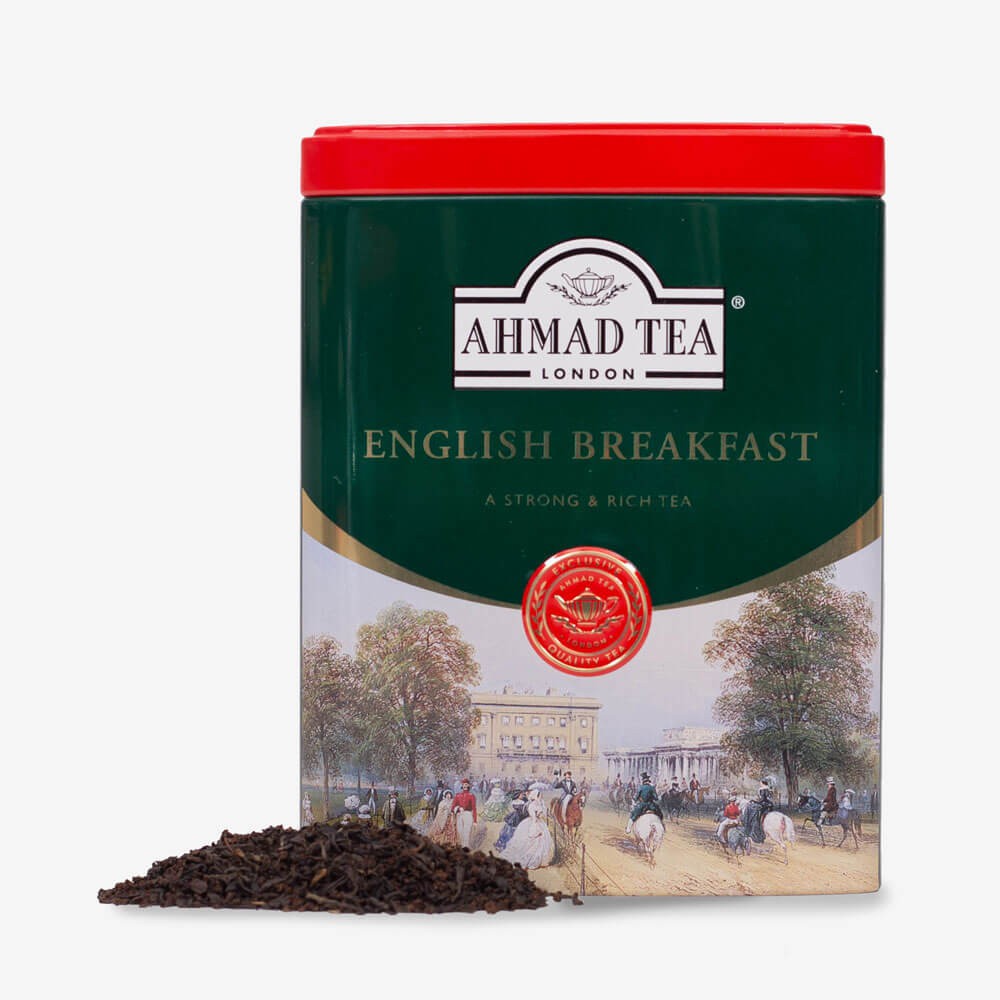 Trà lá pha ấm Buổi Sáng Anh Quốc hộp thiếc 100g - Ahmad English Breakfast Tea 100g