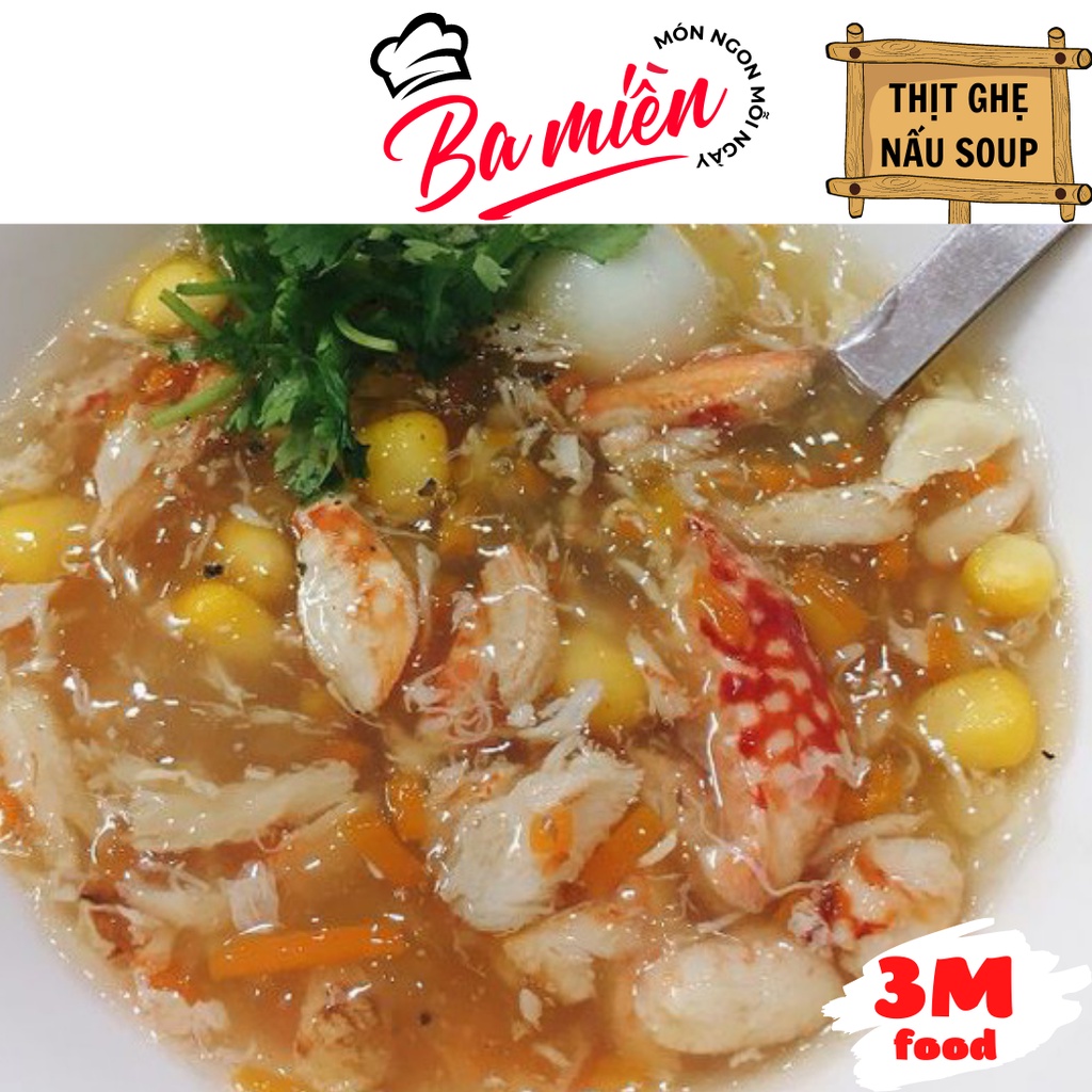 Thịt ghẹ bóc sẵn khay 500g  3M FOOD HS