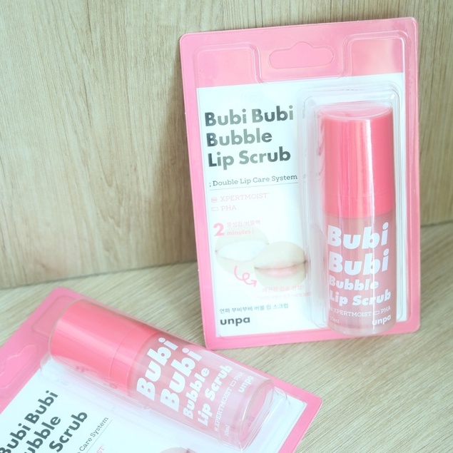 Tẩy môi Bubi Bubi Bubble Lip Scrub unpa - Sủi Bọt Thải Độc tẩy da Môi