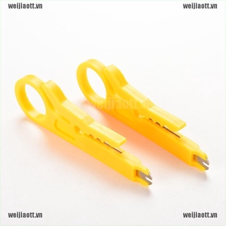 WEJT Network Connection Wire Punch Down Cutter Stripper For RJ45 Cat5 Cable Tool