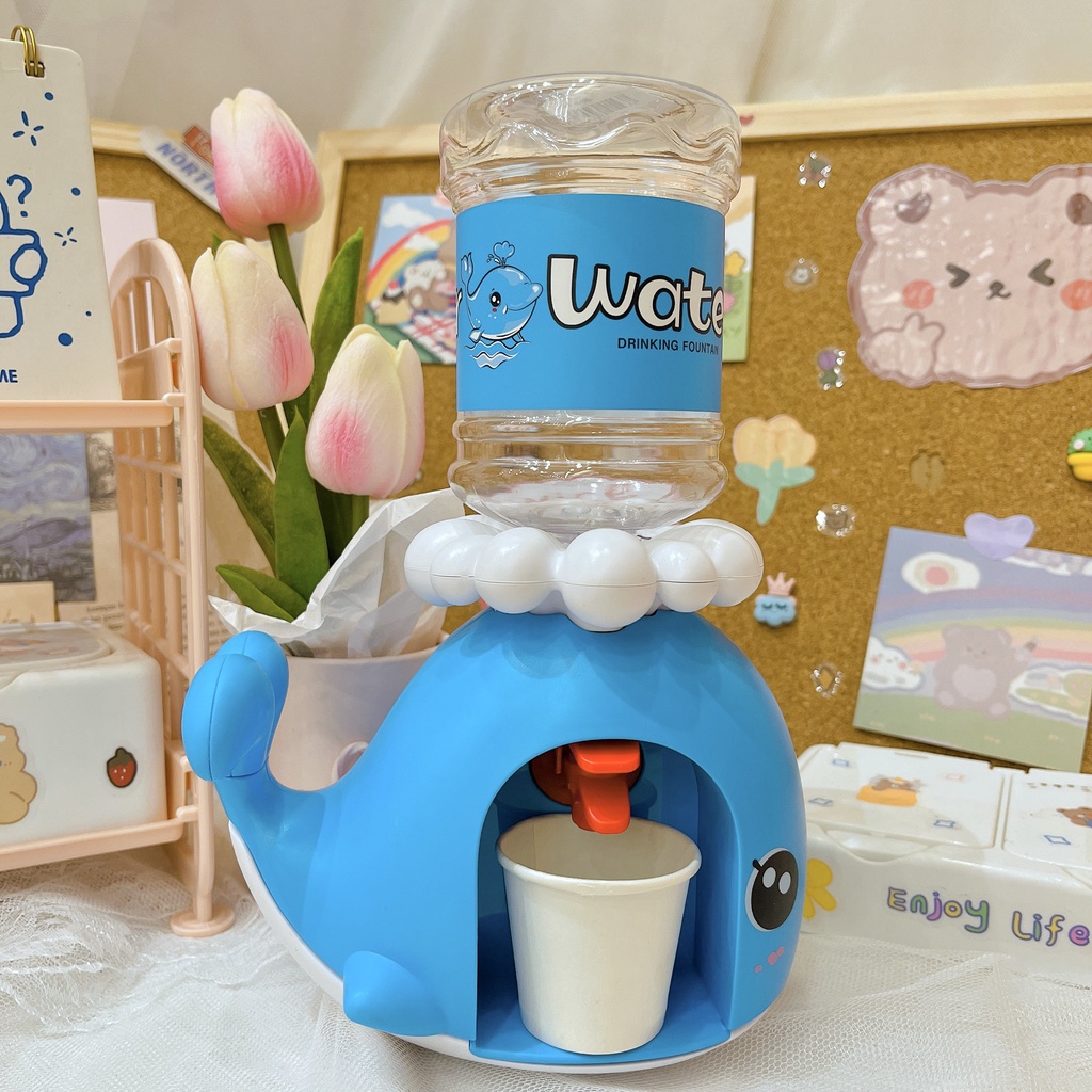 Bình nước mini, đồ chơi máy lọc nước hình động vật ngộ nghĩnh dành cho trẻ em